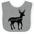 thumbnail image 3 of Inktastic Pennsylvania Black Deer Silhouette Boys or Girls Baby Bib, 3 of 4