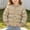 Brown, variant on Girls Puffer Jacket, Long Sleeve Stand Collar Snap Button Cartoon Graphic Lightweight Casual Fall Winter Outerwear Khaki Size 4-5 T