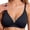 Black, variant on Jelly Bras for Women Adjustable Strap Deep V Neck Seamless Wireless Side Support Push Up Bra Tshirt Bras Everyday Bra