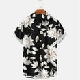 thumbnail image 4 of Miqool Men's Hawaiian Shirts Summer Short Sleeve Floral Shirts Regular Fit Casual Button Down Shirts Tropical Holiday Beach Shirts on Sale Clearance, 4 of 5