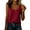 02 Red, variant on Fewfanhot Women's Tops V Neck Sleeveless Dressy Casual Blouses Business Work Tank Tops