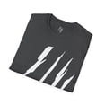 thumbnail image 4 of Effete Feline Claw Marks Scratch Unisex Softstyle T-Shirt, 4 of 12
