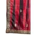 thumbnail image 2 of eloria Floral Red Woman's Indian Ethnic Chunni, Dupatta, Stole, Scarf Shawl Wrap, 2 of 4