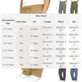 thumbnail image 3 of HAOTAGS Boys Girls Cargo Pants,Drawstring Casual Summer with Multiple Pockets Summer Pants Purple 9 T, 3 of 9