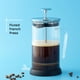 thumbnail image 5 of JoyJolt Fluted French Press Coffee and Tea Maker Set, 33.8oz Stainless Steel French Press, Borosilicate Glass Coffee Press, Cold Brew Portable French Press, Tea Press, 5 of 5