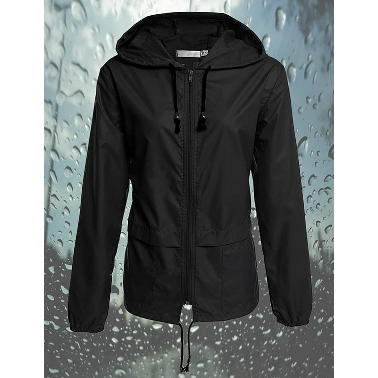 Walmart women's cheap lightweight rain jacket
