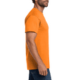 thumbnail image 2 of Hanes High Visibility Safety T-Shirt, Men’s Hi Vis Short Sleeve, Bulk Work Shirt, Safety Orange, 6 Pack, Sizes S-5XL, 2 of 5