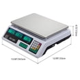 thumbnail image 5 of Vente de Liquidation! Balance Informatique, Balance Alimentaire Numérique Commerciale, Balance Électronique de Comptage 88lb / 40kg avec Rétroéclairage LCD Vert pour Marchés Fermiers, Magasins de Détail, Viande, Légumes et Fruits, 5 of 5