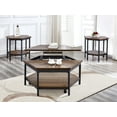 thumbnail image 2 of Steve Silver Ultimo Chocolate Wood Hexagon End Table, 2 of 6