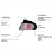 thumbnail image 3 of Gafas de Sol con Visera Anti-Ultravioleta, para Deportes, Ciclismo, Pesca, para Hombres y Mujeres, de Colores Morados., 3 of 6