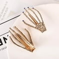 thumbnail image 5 of Skeleton Hand Hair Clip Set of 2 Halloween Hair Accessories for Unique Styling 2PCS, 5 of 7