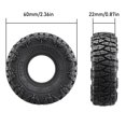 thumbnail image 3 of Neumáticos DJCRAWLER 1.0 Drag 60 x 22 mm para SCX24 RC Crawler 1/24, 3 of 8