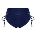 thumbnail image 4 of New & Trending NMMUED Bikini Bottoms for Women, Full Coverage Bikini Bottom, High Waisted Bikini Bottoms, Women Beach Fashion, Swim Bottoms for Women, Navy S, 4 of 7