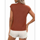 thumbnail image 3 of Sudadera de Punto Holgada con Cuello Alto y Mangas para Mujer, Color Caramelo, Talla M, 3 of 9