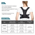 thumbnail image 3 of Posture Corrector for Men and Women, Spine and Back, Pain Relief (Black, Large), 3 of 5