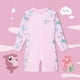thumbnail image 2 of Odeerbi 2-12 Años Traje de Baño de Una Pieza Para Niñas Traje de Baño Con Cremallera Traje de Baño Hawaiano de Manga Corta Traje de Baño Con Cremallera, 2 of 5