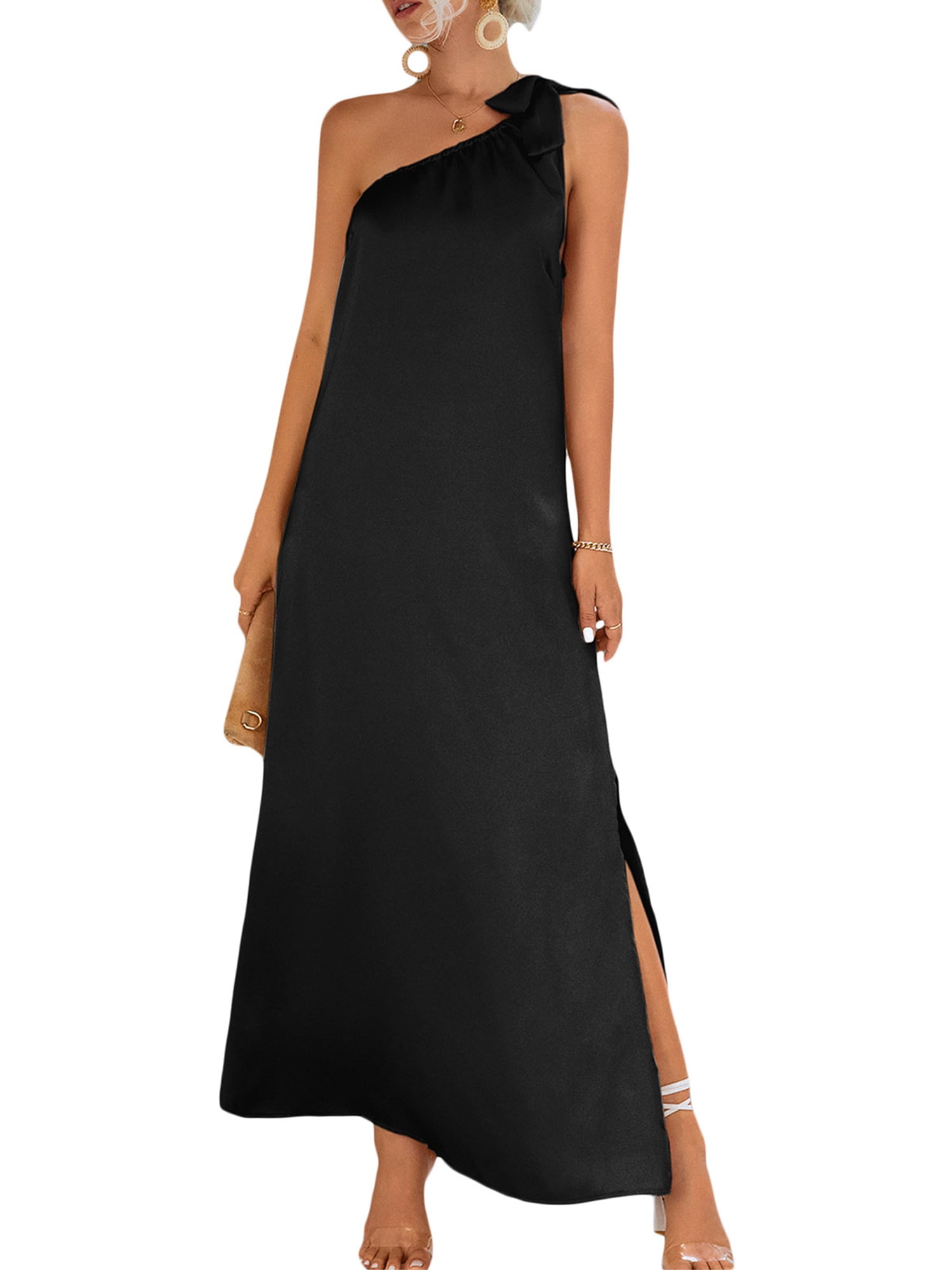 gown with one shoulder