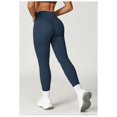 thumbnail image 2 of Pantalones de Yoga de cintura alta ajustados de lijado, pantalones deportivos for levantar la cadera y el vientre, pantalones deportivos for correr al aire libre, 2 of 6