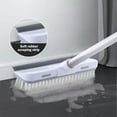 thumbnail image 5 of Brosse de Nettoyage de Sol en Plastique Blanc Réglable 53.14 Po avec Grattoir - Récurage Multi-Surfaces pour Piscine, Murs et Sols - Manche Rétractable 81-134cm, Design en Tige de Fer Durable et Caoutchouc Souple, 5 of 5