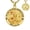 Knights Templar, variant on Patron Saint Necklace for Men, 14K Gold Plated St. Patrick Medal, Catholic Courage Gift