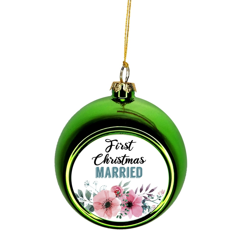 Married Ornament - Married Xmas Ornament First Year Married Ornament ...