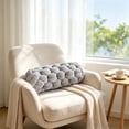 thumbnail image 6 of Orangide Knot Pillow Long Lumbar Cushion, Soft Cozy Knotted Decorative Throw Pillow for Sofa Bedroom, Boho Style Back Support Cushion for Homestay Living Room, 6 of 6