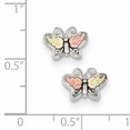thumbnail image 2 of Sterling Silver & 12K Butterfly Post Earrings QBH133, 2 of 2