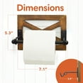 thumbnail image 6 of Autumn Alley Farmhouse Shiplap Toilet Paper Holder - Barn Door Farmhouse Elegance for Your Bathroom - Enhance Your Space with Rustic Bathroom Accessories, Rustic Charm, Unique Shiplap, 6 of 7