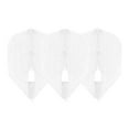 thumbnail image 2 of LSTYLE Dart Flights : L3 PRO KAMI Shape - Ultra Flexible - pour Fléchettes à Pointe Souple et en Acier - Blanc, 2 of 4