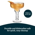 thumbnail image 3 of Libbey Yucatan Margarita Glasses Set of 4, 13.5 Oz, Stunning Ripple Bar Glass Set, Cocktail Glassware for Frozen Daiquiri, Slushy Punch, and More, 3 of 3