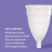 DivaCup Model 1- كأس الطمث القابل لإعادة الاستخدام الخالي من BPA - النظافة الأنثوية الخالية من التسرب - السدادات القطنية والوسادات البديلة - حتى 12 ساعة من الحماية