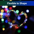 thumbnail image 3 of EEEkit 6.6' Indoor Outdoor Fairy String Light 20 LED Battery Operated Waterproof - 6 Pack, Multi-Color, 3 of 8