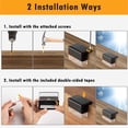 thumbnail image 3 of 8 Pack Waterproof Fence Post Solar Lights for Garden Pathway Stair Step - Black, 3 of 7