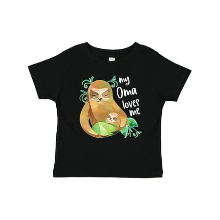 

Inktastic My Oma Loves Me Cute Sloth and Baby Gift Baby Boy or Baby Girl T-Shirt
