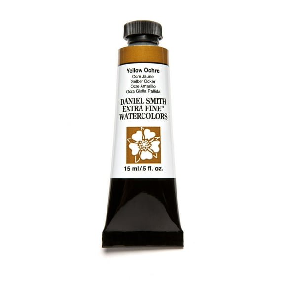 Daniel Smith Extra Fine Watercolor, 15 ml, Yellow Ochre
