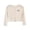 Beige, variant on Toddler Girl's Cropped Cardigan Fall Open Front Cardigans with Bow Embroidery Long Sleeve Knit Cover-Up Tops