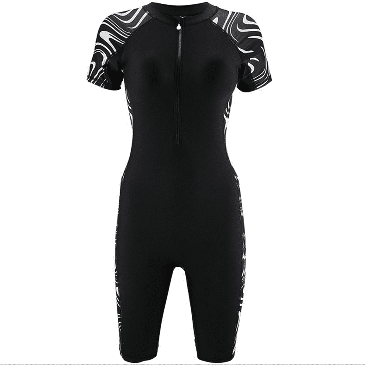 HAWEE Womens Boyleg One Piece Rash Guard Swimsuit Athletic Training