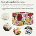 thumbnail image 6 of FREEAMG Rose Daisy Storage Basket with Handles Collapsible Storage Bins Canvas Fabric Storage Organizer for Shelves Closet Bedroom Living Room 2Pack, 6 of 7