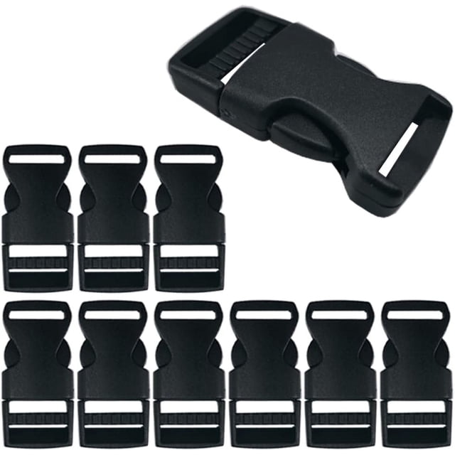 LAICAIW 10Pcs Buckles Plastic Release Buckles Adjustable Side Release Buckles for DIY Craft Backpack Straps
