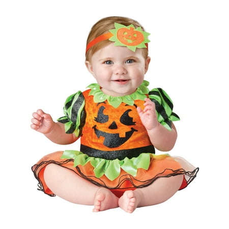 In Character Infant Pumpkin Baby Jack O Lantern Dress Halloween Costume