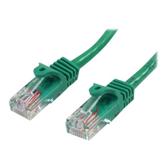 StarTech.com Cat5e Ethernet Cable - 5 ft - Green- Patch Cable - Snagless Cat5e Cable - Short Network Cable - Ethernet Cord - Cat 5e Cable - 5ft - Patch cable - RJ-45 (M) to RJ-45 (M) - 1.5 m - UTP - CAT 5e - molded - green