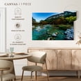 thumbnail image 5 of Elephant Stock Frio River Wall Art - Horizontal Canvas Wall Art - Living Room Wall Decor - Nature Canvas - Teal And Blue Decor - 39" x 26", 5 of 8