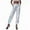 White, variant on Patlollav Womens Holographic Streetwear Club Cool Shiny Causal Pants