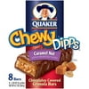 Quaker Chewy Dipps Granola Bars Caramel Nut, 8.7 oz