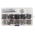 thumbnail image 1 of Abbracc 30 Set Metal Press Studs Non-sew Push Button Studs For Leather Imitation Leather 15mm, 1 of 9