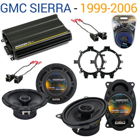 GMC Sierra 1999-2006 OEM Speaker Replacement Harmony R65 R46 & CX300.4 Amp - Factory Certified