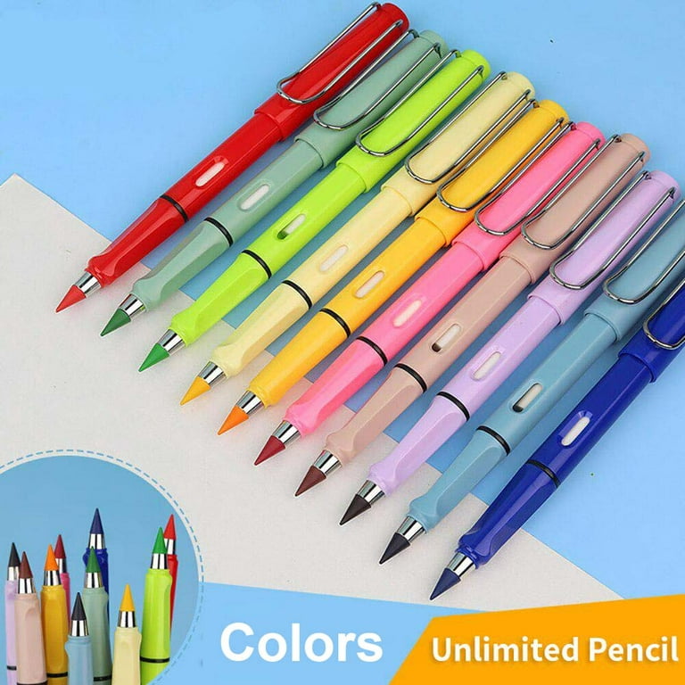 HCXIN Inkless Magic Pencil Everlasting Pencil Eternal, Infinity Reusable  Pencil for Writing Drawing ,Cutei Pencils Home Office School Supplies