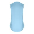 thumbnail image 3 of Homenesgenics Tank Tops for Women under $5 Women's Classic Round Neck Collar Solid Color Sleeveless T-Shirt Tank Blouse Blue XL, 3 of 4