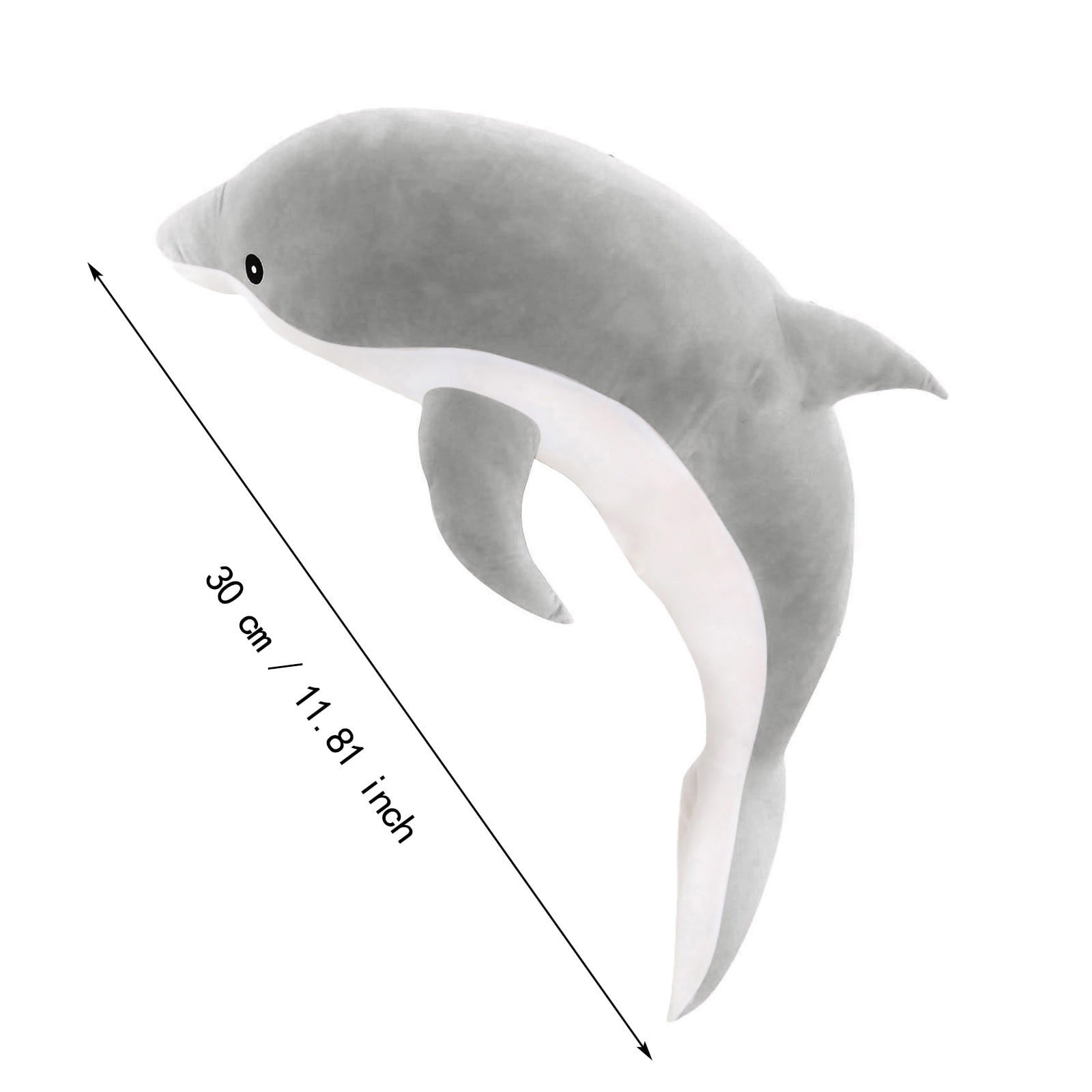 Mzoazpie Dolphin Plush Toys Toddler Kids Gift Stuffed Animal Cute Soft for All Ages