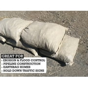 Sandbags For Flooding - Size: 14 x 26 - Orange - Sandbags Empty - Sandbags Wholesale Bulk - Sand Bag - Flood Water Barrier - Water Curb - Tent & Store Bags (10 Bags)